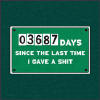 03687 DAYS SINCE THE LAST TIME I GAVE A SHIT